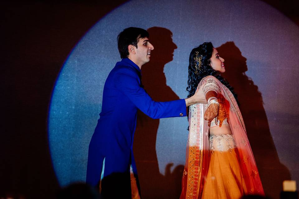 Bride and Groom dance