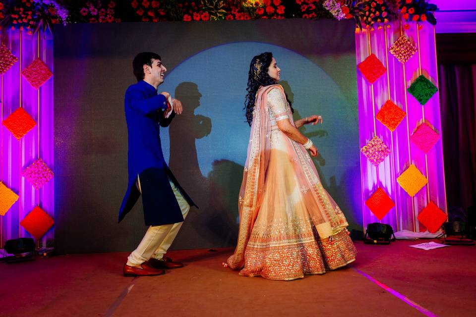 Bride and Groom dance