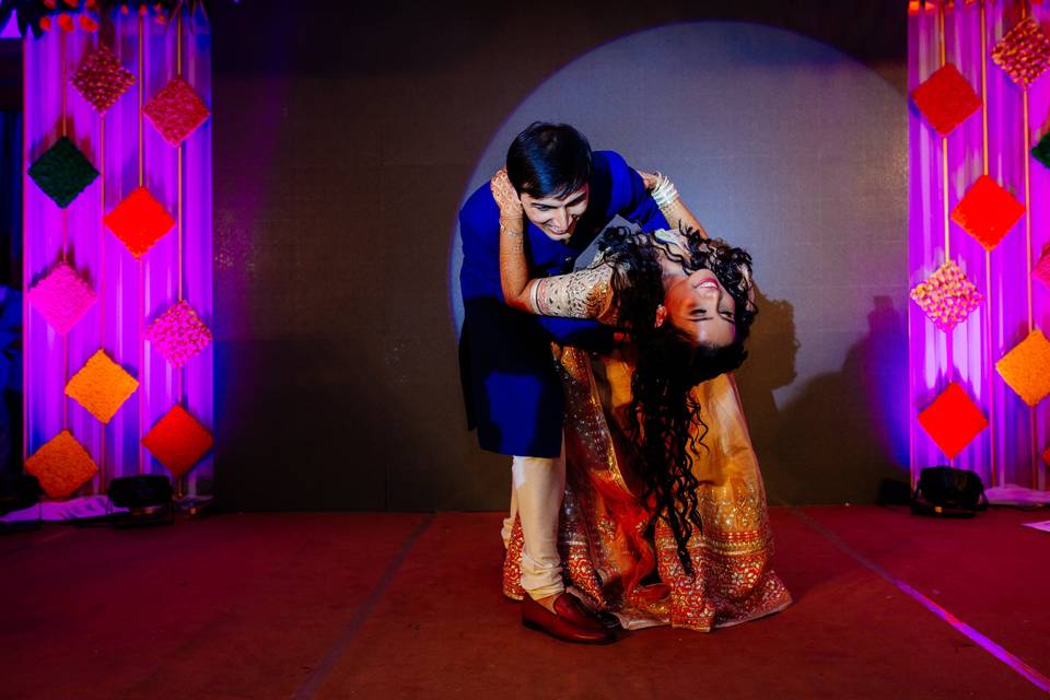 Bride and Groom dance