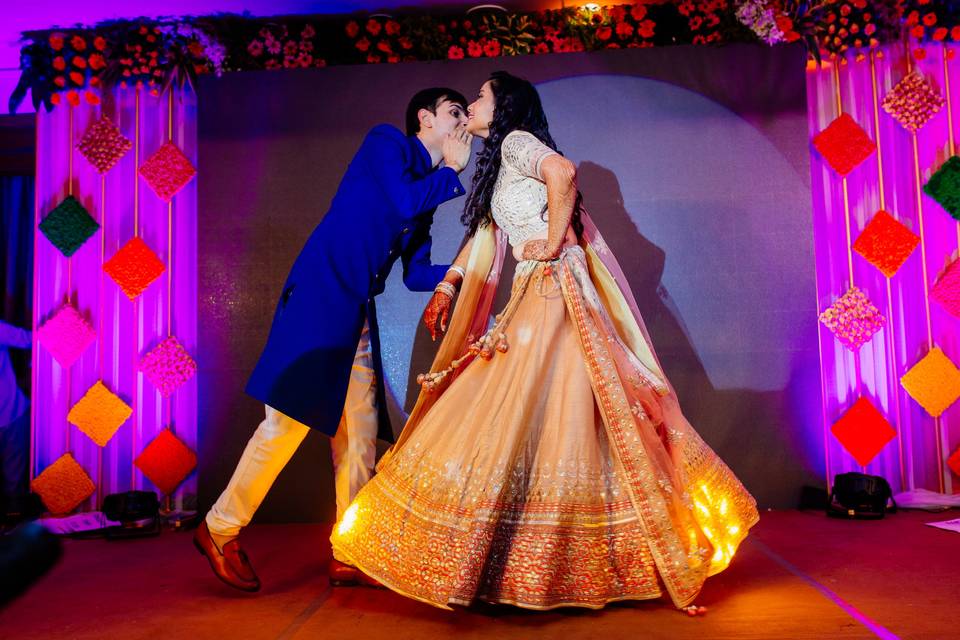 Bride and Groom dance