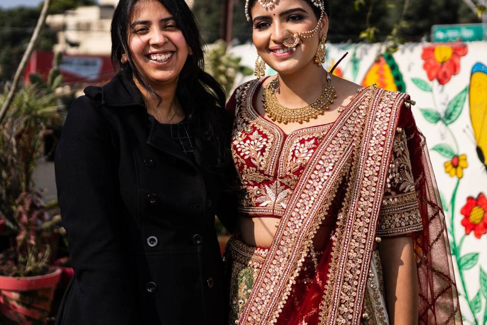 No makeup bridal look