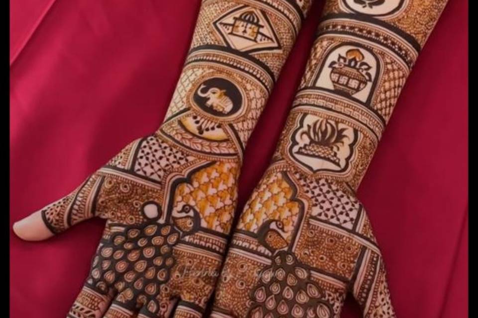 Braidal Mehandi designs