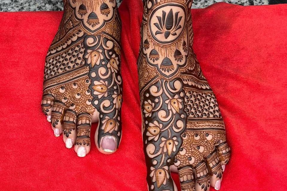 Leg mehandi