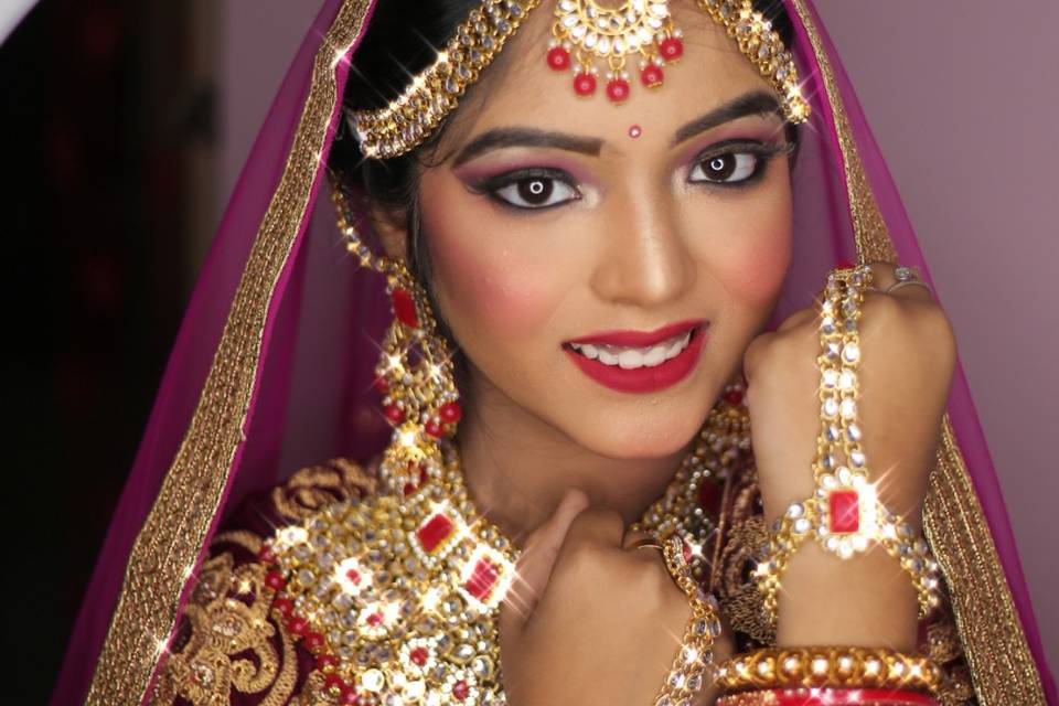 North Indian bridal look