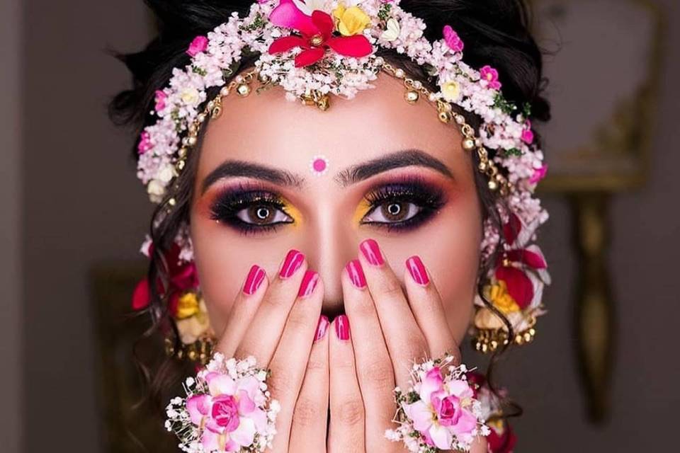 Haldi makeup