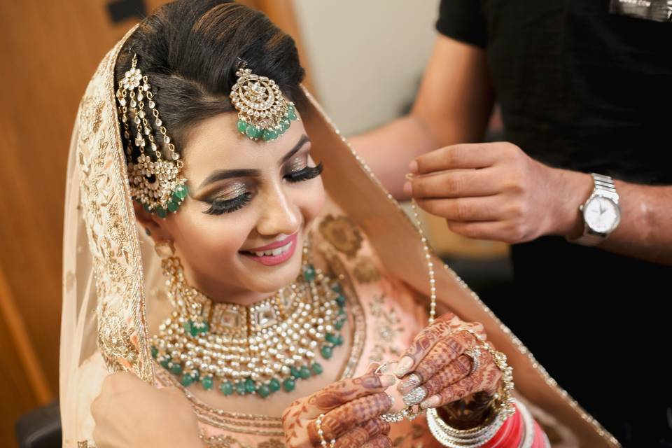 Bride Getting Ready