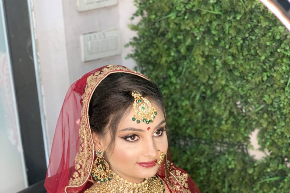 HD bridal look