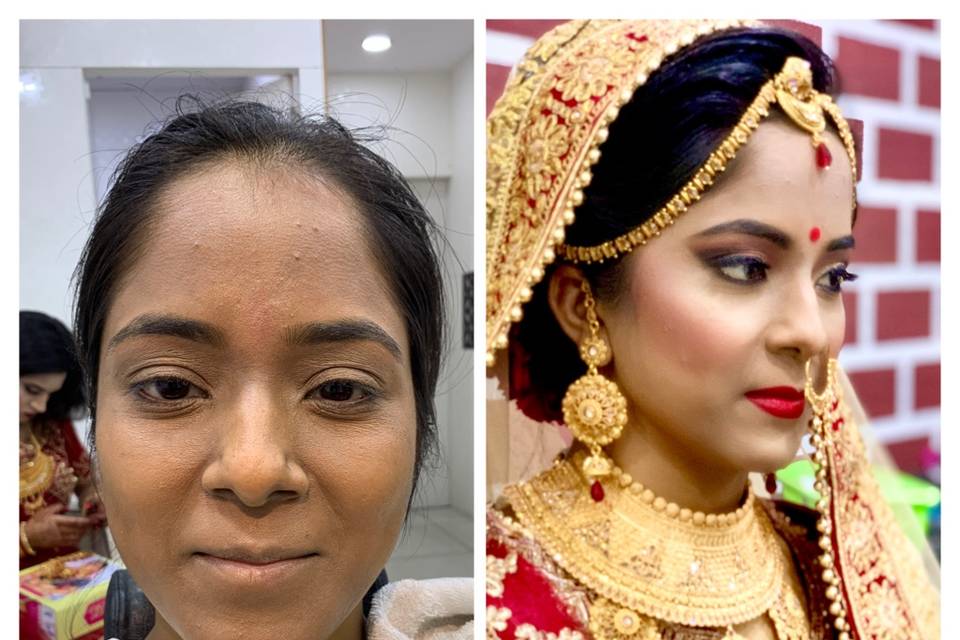 Airbrush Bridal look