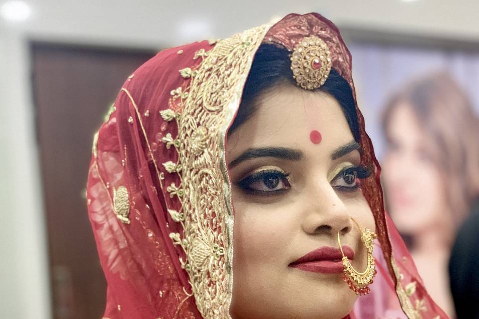 Rajputi bridal look