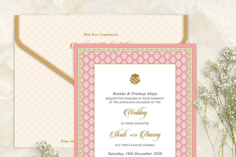 Gul-E-Mehraab Wedding Card