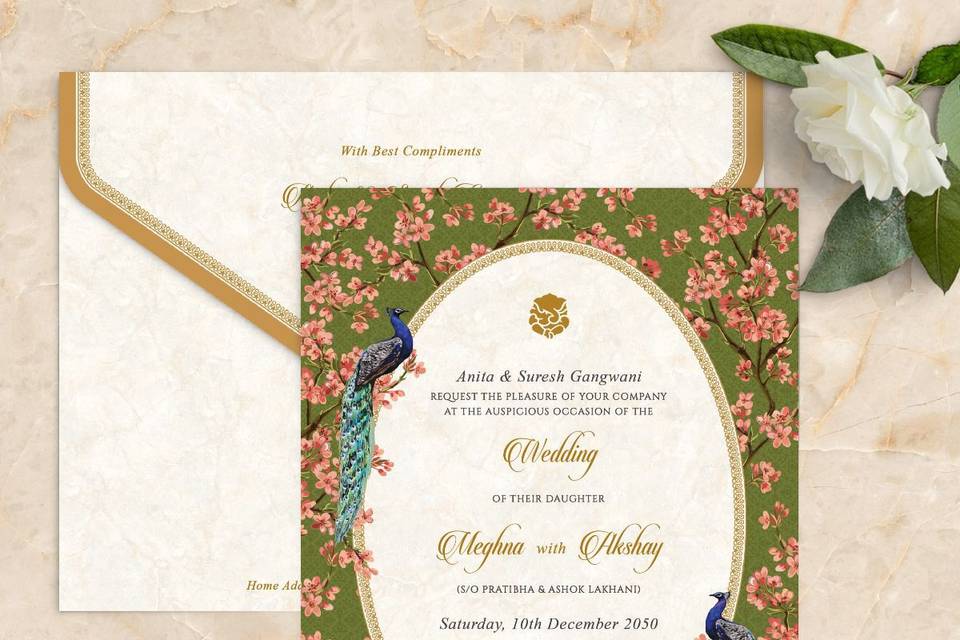 Marrygolds Wedding Card
