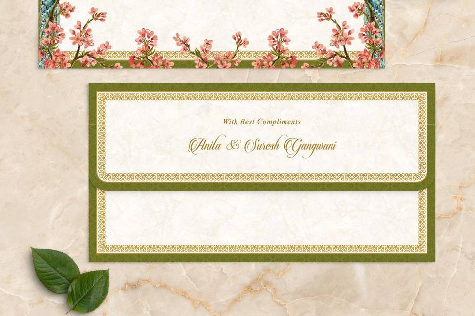 Spring Blossom Wedding Card