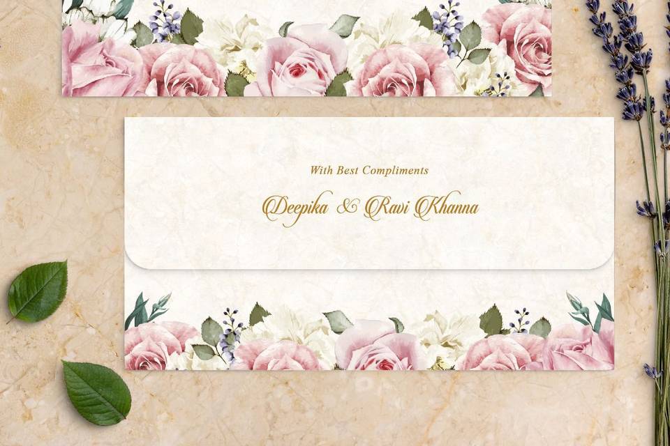 Rose Garden Money Envelope