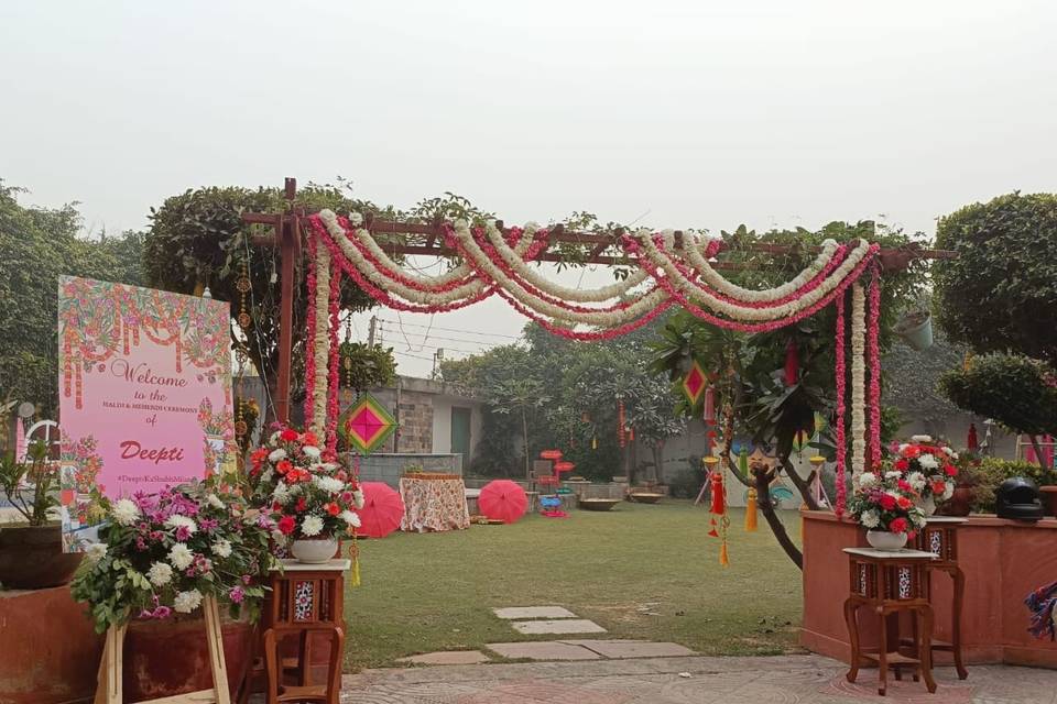 Haldi entry gate