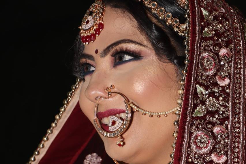 Bride with hd makeup