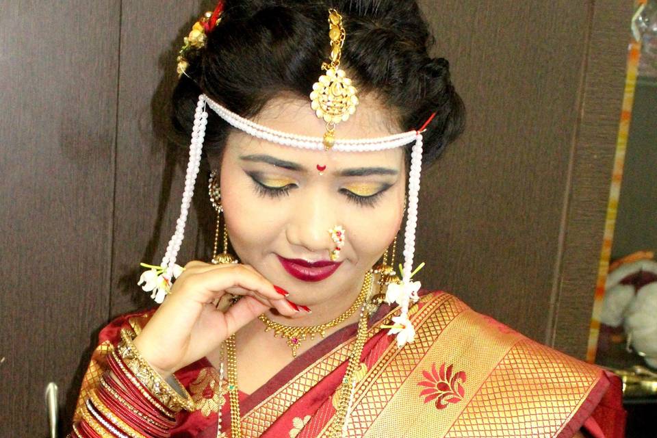 Maharastrian Bridal Makeup