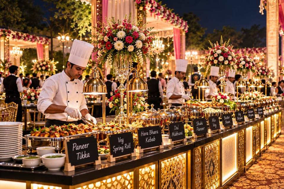 Wedding Catering Setup in Luck