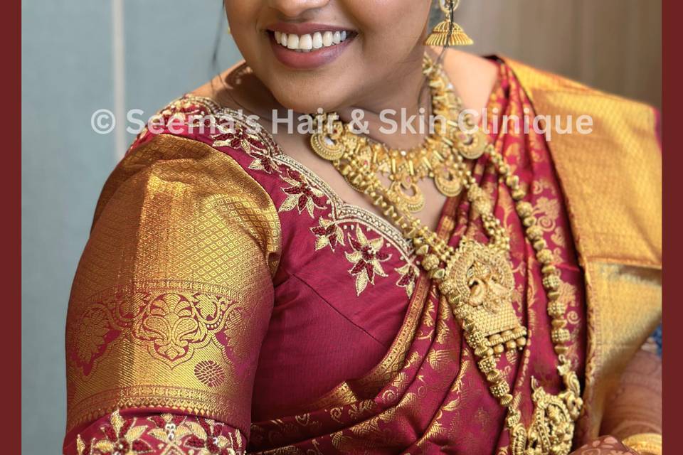 Southern indian bridal makeup
