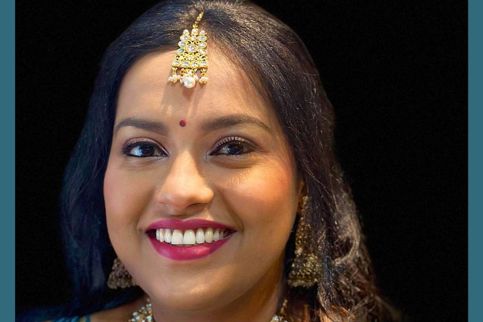 Southern indian bridal makeup