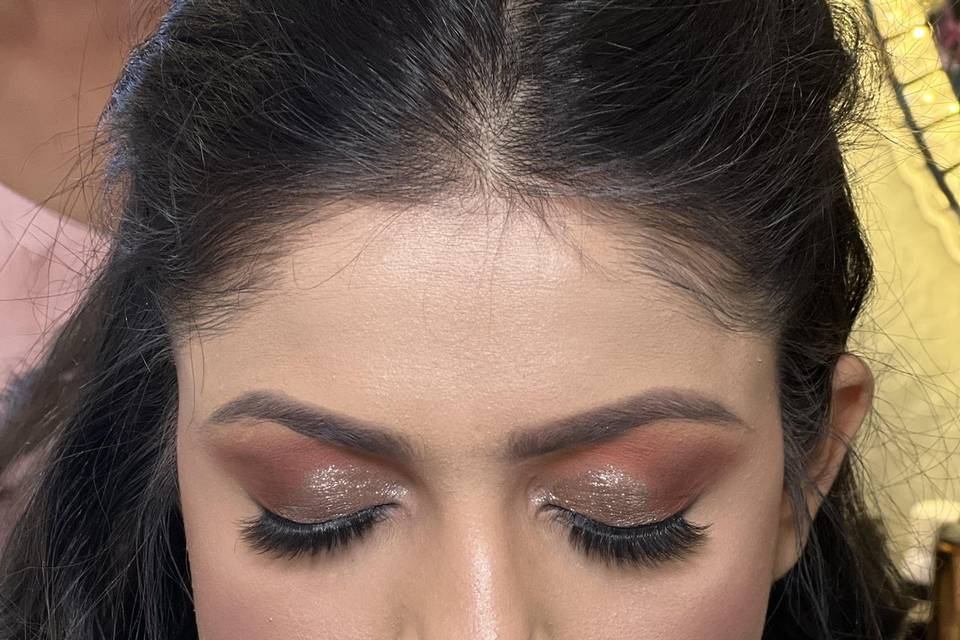 Bride HD Makeup for sangeet