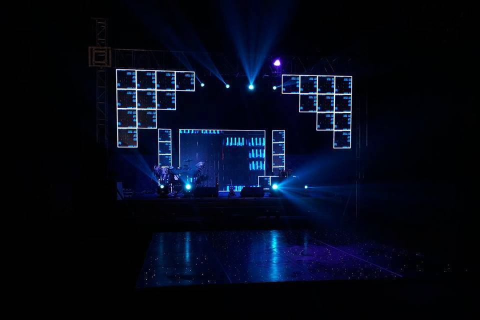 Lighting and sound setup