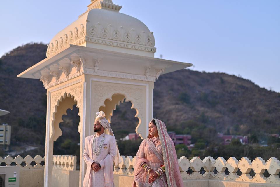 Indian wedding couple