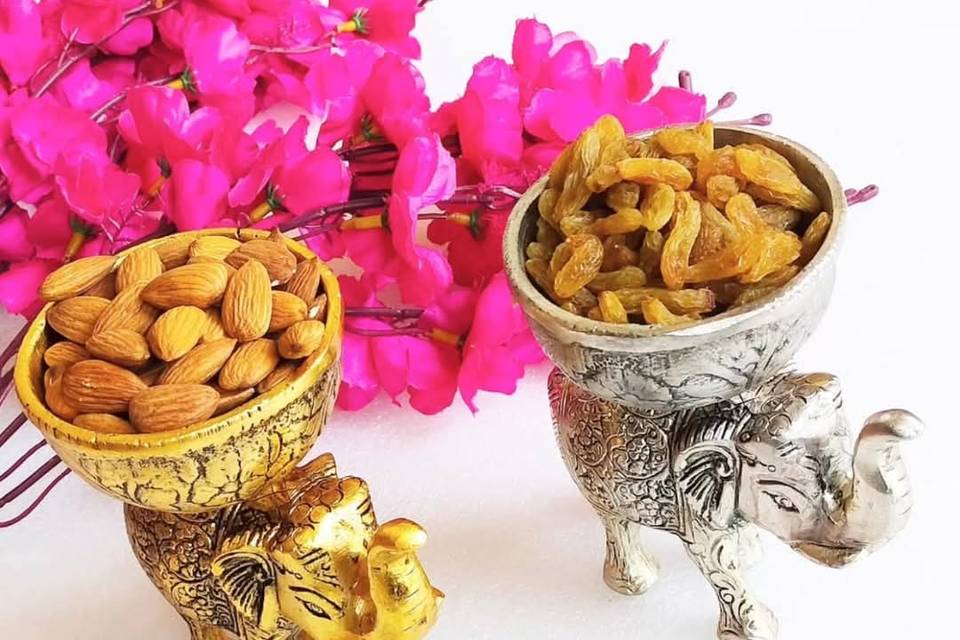 German silver Dryfruits Holder