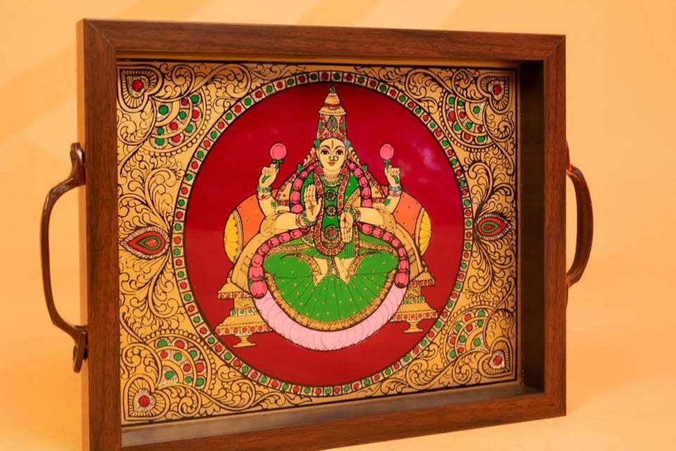 Traditional Tanjore Trays
