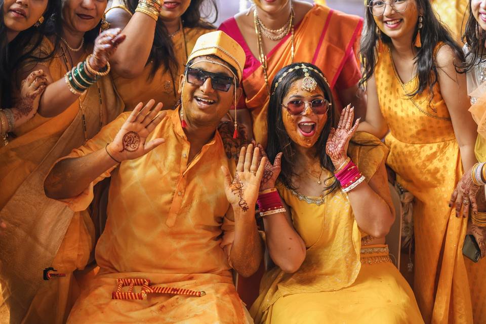 Haldi couple