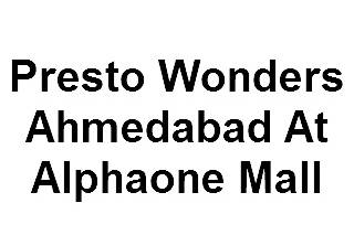 Presto Wonders Ahmedabad At Alphaone Mall Logo