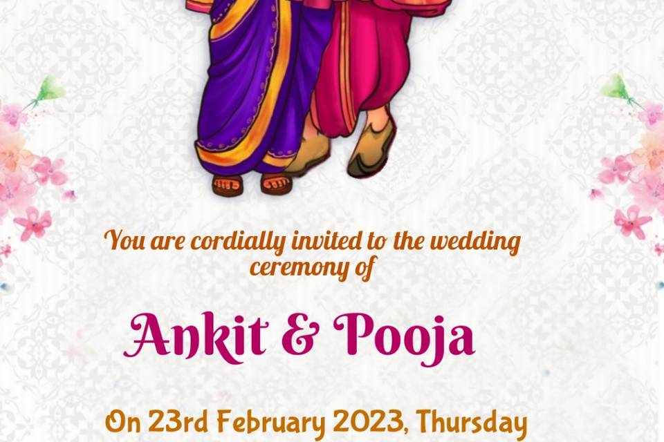 Maharashtra wedding invite