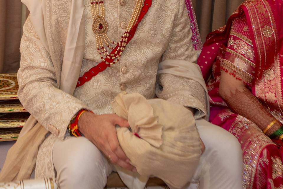 Groom During the Wedding Cerem