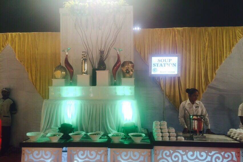 Catering setup