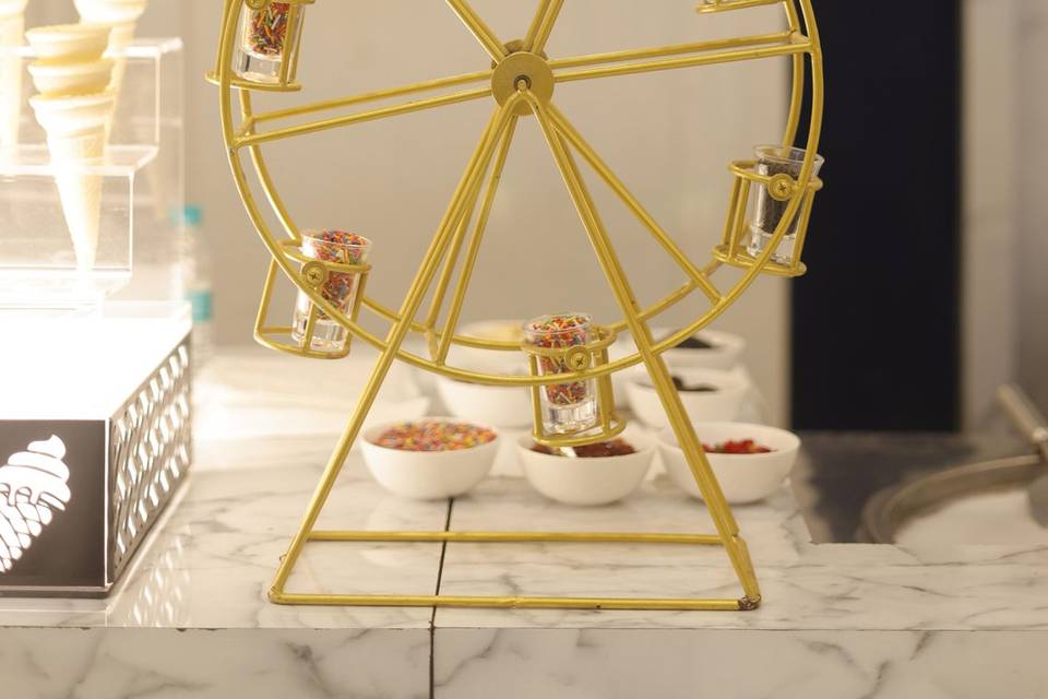 Stone cold ice cream setup