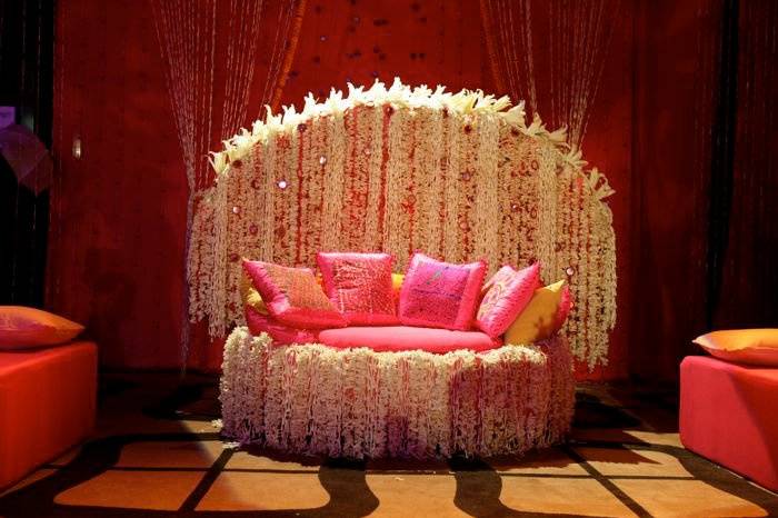 Bridal mehendi seating