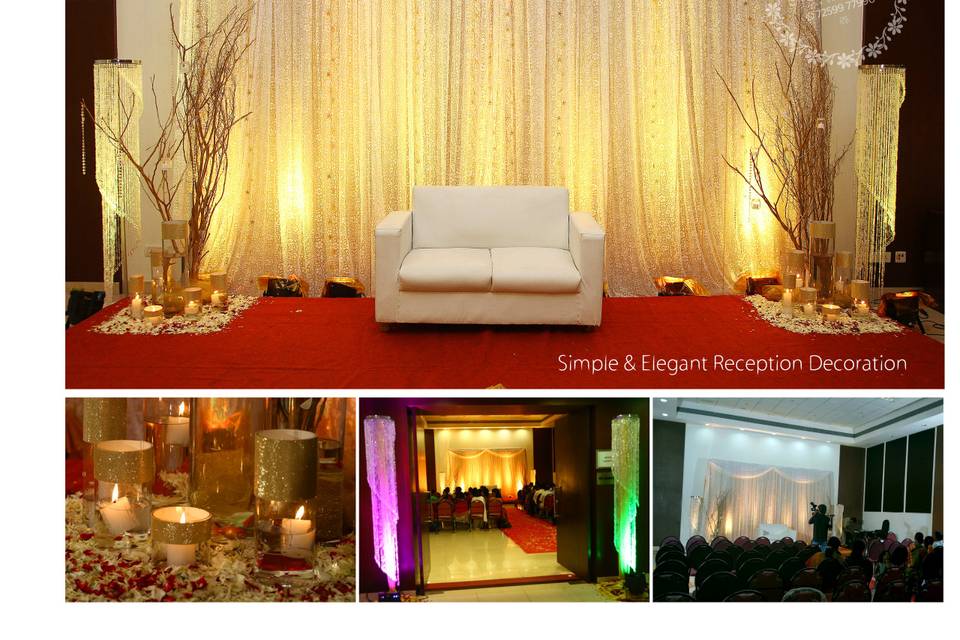 Elegant reception decoration