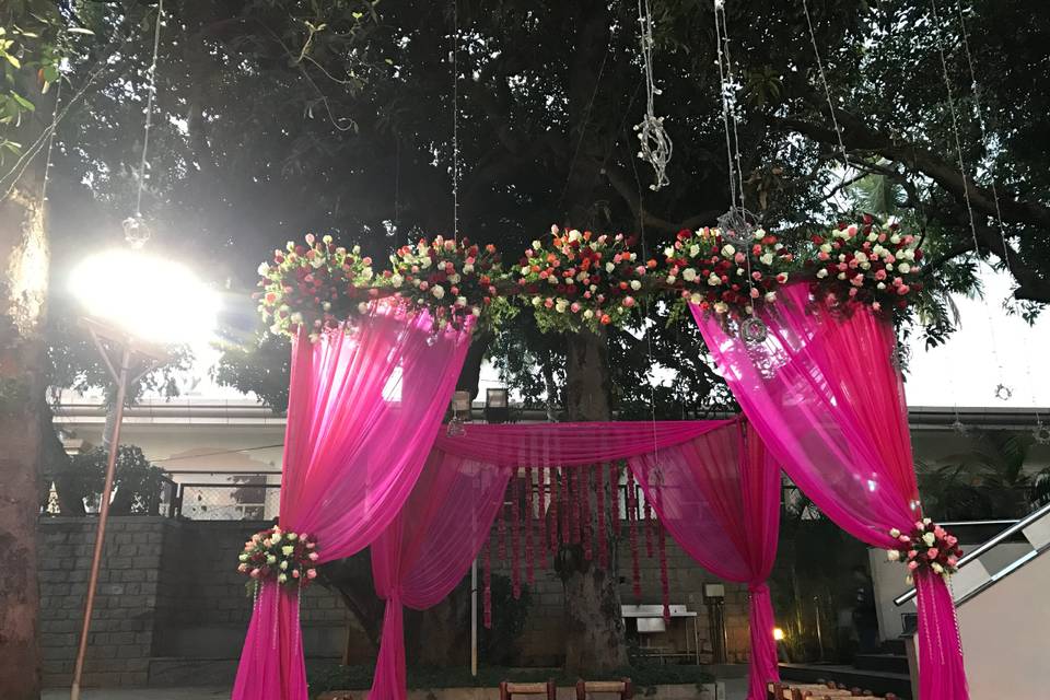 Wedding mandap decoration