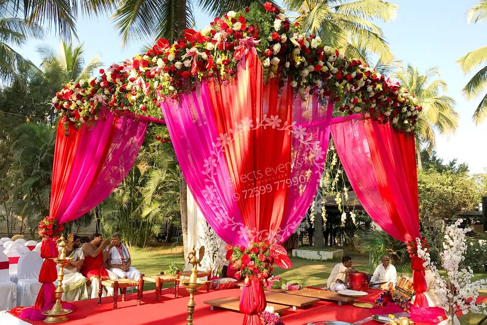 Wedding mandap decoration