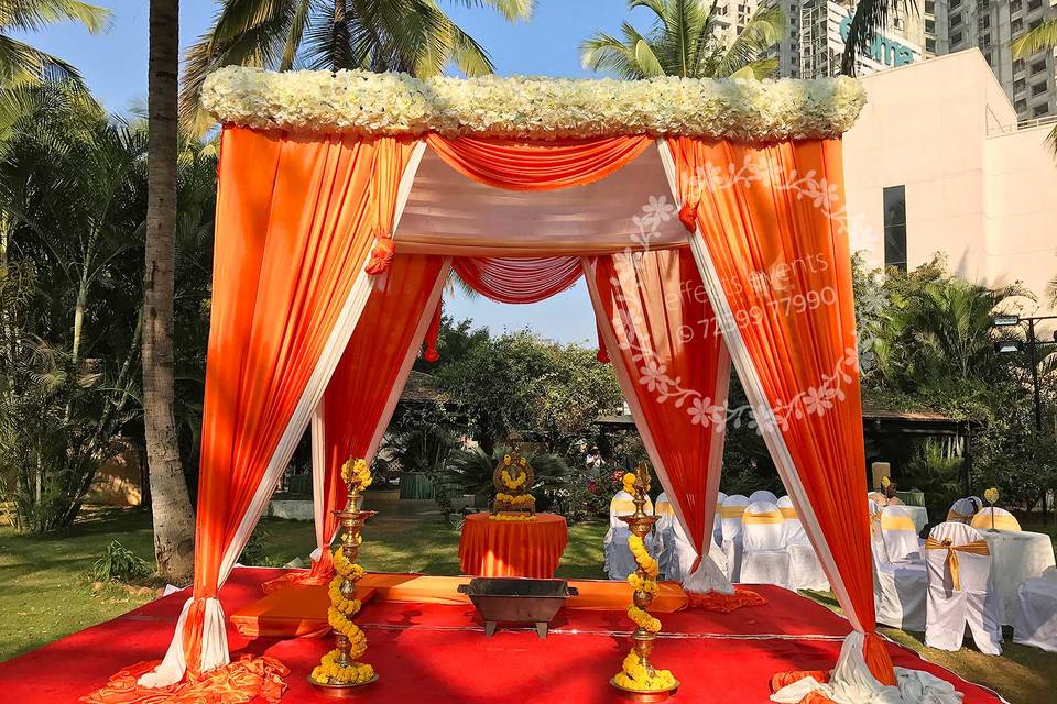 Wedding mandap decoration