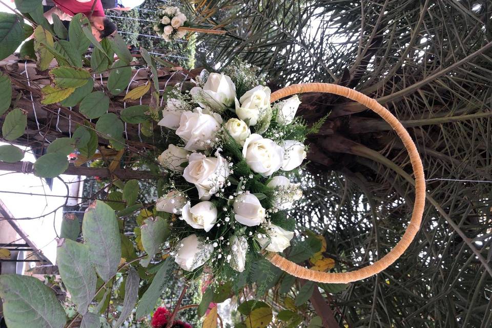 White carnations