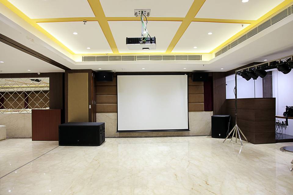 Dance floor and projector