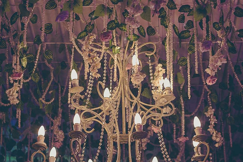 Detail shot of wedding decor