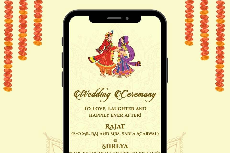 Digital Wedding Invite