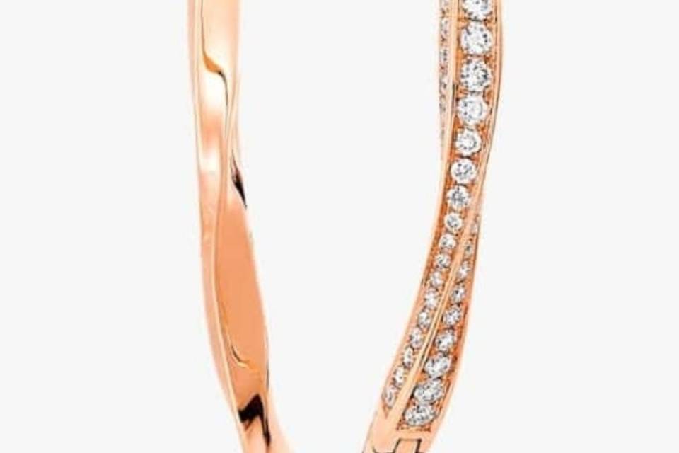 Diamond Handcuff in Rose Gold