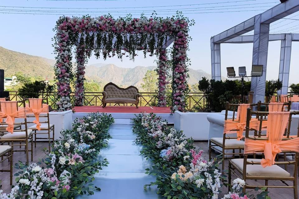Day wedding stage