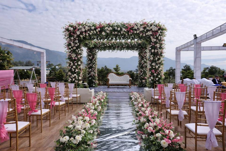 Day wedding decoration