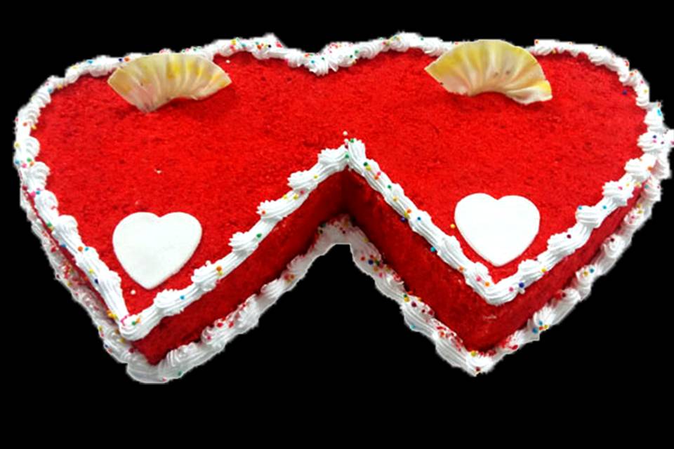 Red velvet twin cake