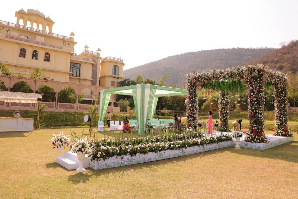 Mandap Side View Decor