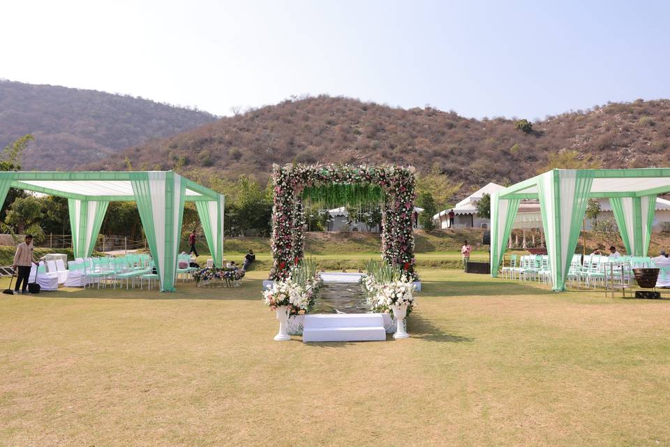 Mandap Area Wide View