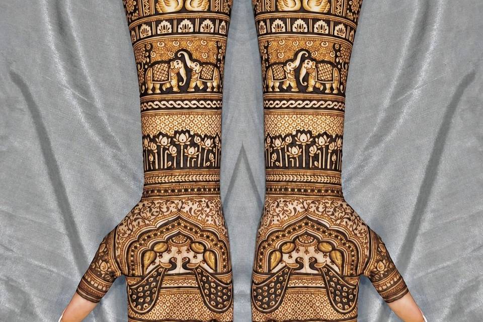 Peacock mehandi